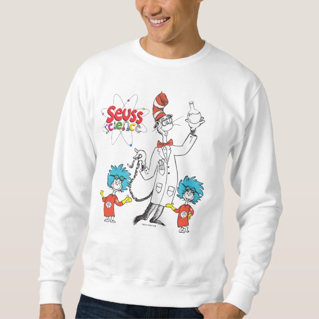 Sudadera Dr. Seuss | Gato en el Gorra busca ciencia (Anverso)