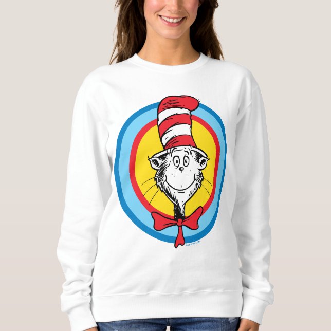 Sudadera Dr. Seuss | Gato en el gráfico de la cabeza del Go (Anverso)