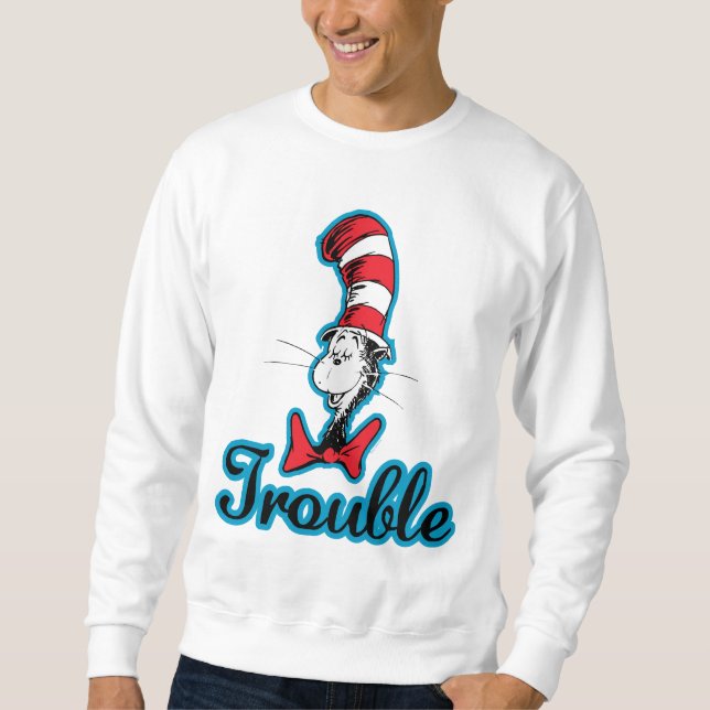 Sudadera Dr. Seuss | Gato en el problema del Gorra (Anverso)