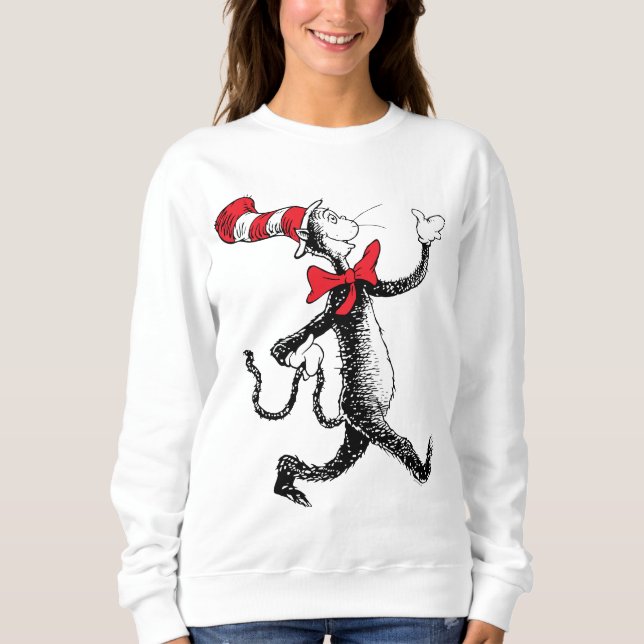Sudadera Dr. Seuss | Gato en la caminata del gato Gorra (Anverso)