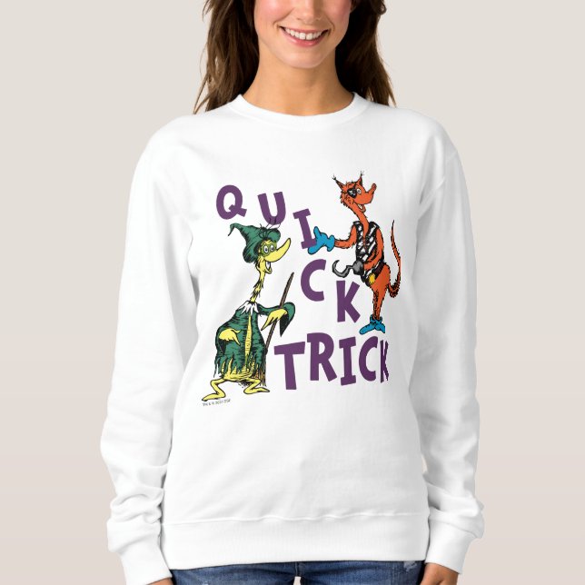 Sudadera Dr. Seuss | Gráfica de Halloween de truco rápido (Anverso)