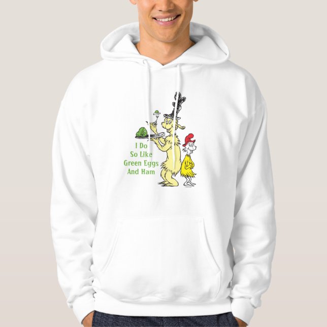 Sudadera Dr. Seuss | Huevos verdes con jamón | Amigo y Sam- (Anverso)