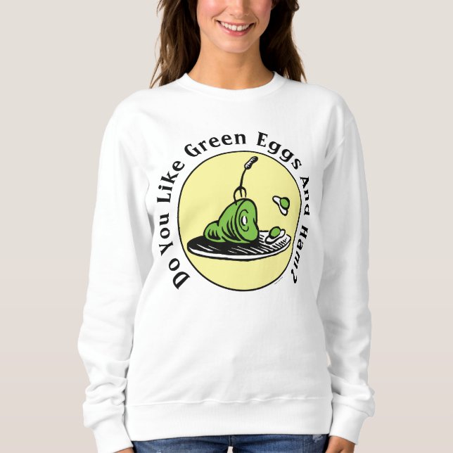 Sudadera Dr. Seuss | Icono de Huevos Verdes y Jamón (Anverso)