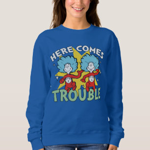 Sudadera Dr. Seuss La Cosa Una Cosa Dos Aquí Surge El Pro