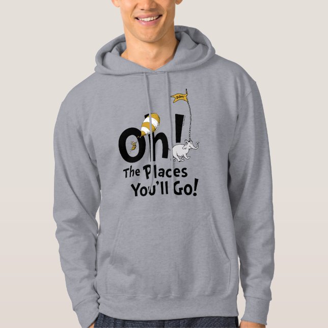 Sudadera Dr. Seuss | ¡Oh, los lugares que irás! Retro (Anverso)