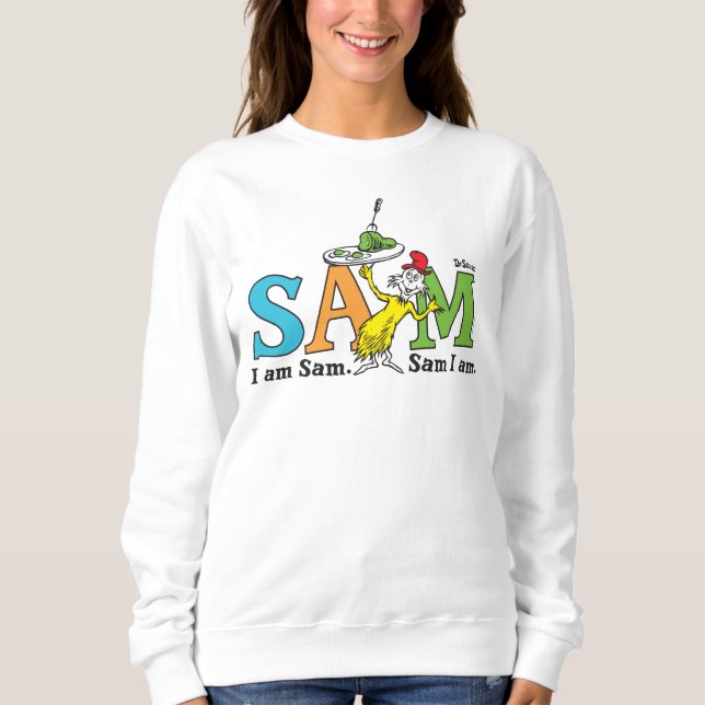 Sudadera Dr. Seuss | Soy Sam. Sam soy yo. (Anverso)