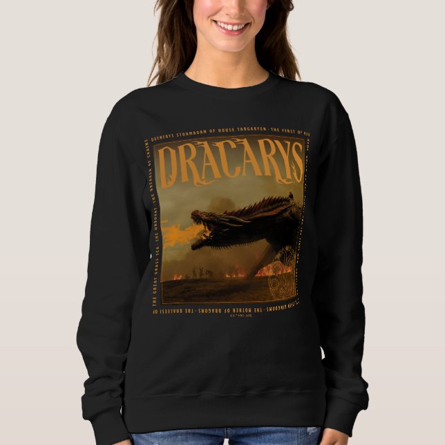 Sudadera "Dracarys" Drogon Breathing Fire Graphic (Anverso)