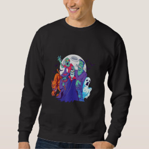 Sudadera Drácula de Halloween Bruja Zombie Frankenstein Wer