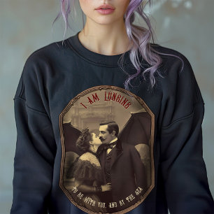 Sudadera Drácula gótica victoriana besa de vampiro