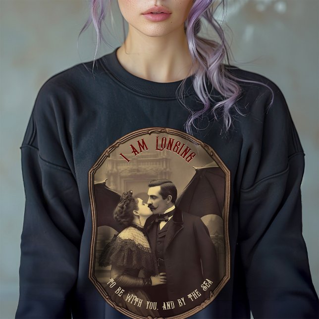 Sudadera Drácula gótica victoriana besa de vampiro (Subido por el creador)