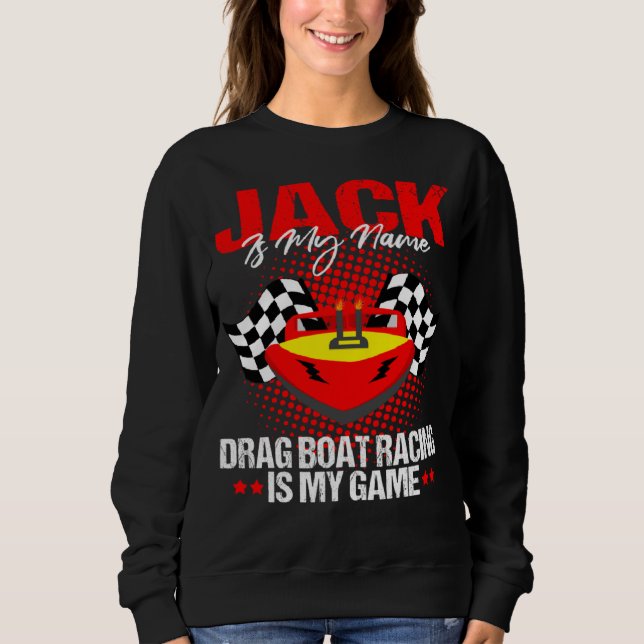Sudadera Drag Boat Driver Quote for Speedboat Racing Jack   (Anverso)