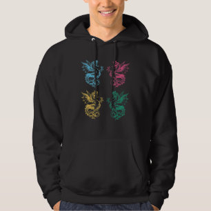 Sudadera Dragon Art Graphic Retro Vintage