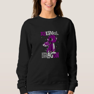 Sudadera Dragón asexual Bandera del Orgullo Asexual Ace Aro