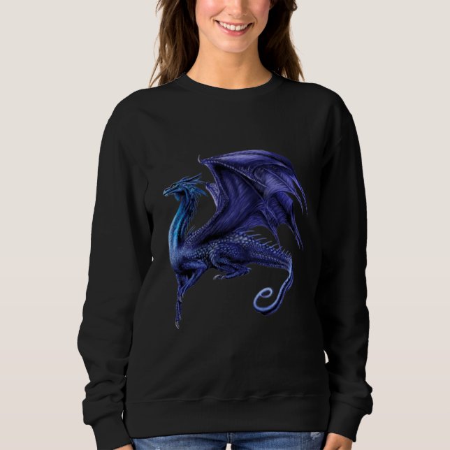 Sudadera DRAGON AZUL Camisas suaves (Anverso)