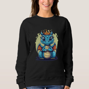 Sudadera Dragón azul de Guay con traje de corona para arras