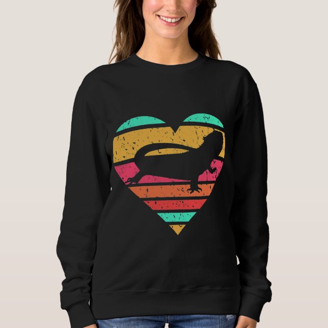 Sudadera Dragón barbudo Mascota del corazón Reptile Lizard (Anverso)