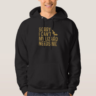 Sudadera Dragón Barbudo Reptil Lo Siento No Puedo Mi Lagart