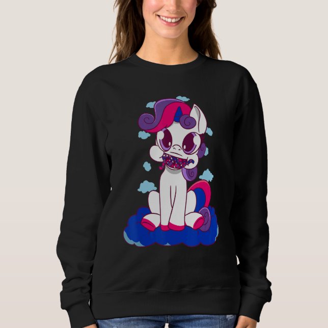 Sudadera Dragón Bisexual Incendio Bisexual Bandera Bisexual (Anverso)