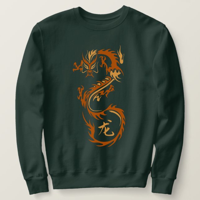 Sudadera Dragón chino moderno (Anverso del diseño)