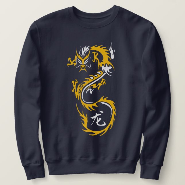 Sudadera Dragón Chino Moderno (Anverso del diseño)