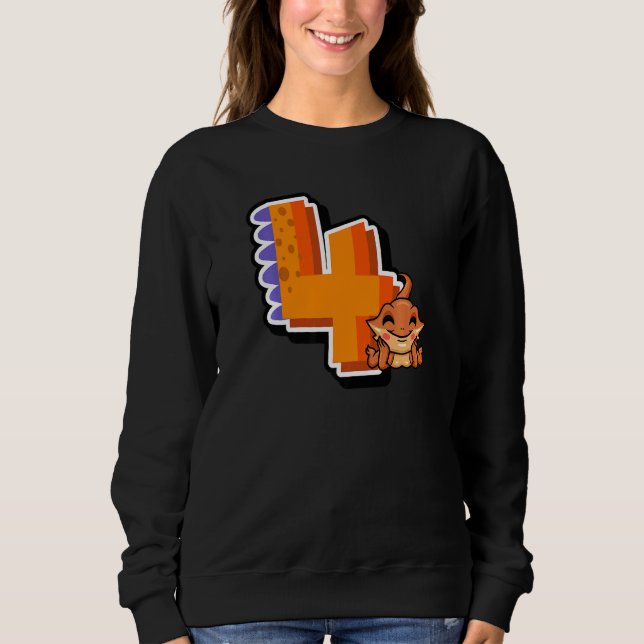 Sudadera Dragón con barba 4º Reptile Animal Graphi (Anverso)
