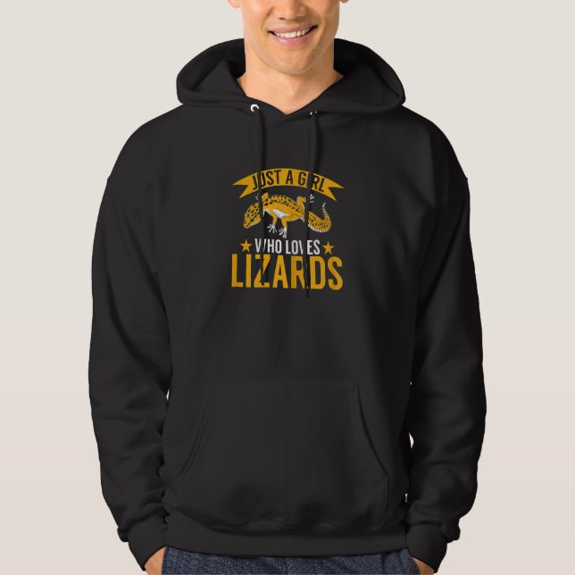 Sudadera Dragón con barba de niños Chica de Lizard Reptile  (Anverso)