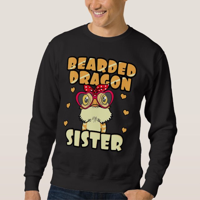 Sudadera Dragón con barba Hermana Pogona Mascota Reptile Pr (Anverso)