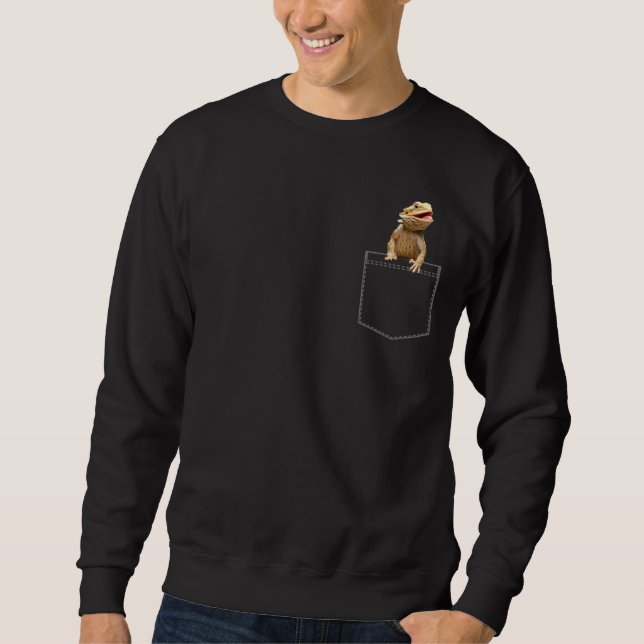 Sudadera Dragón con barba joven dragón de bolsillo (Anverso)