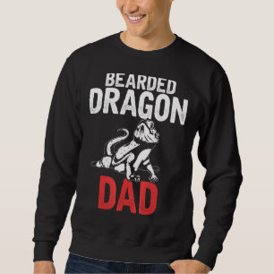 Sudadera Dragón con barba para hombres papá Reptile Animal