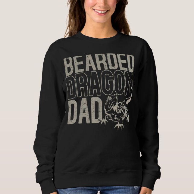 Sudadera Dragón con barba Reptile Papá Animal (Anverso)