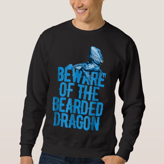 Sudadera Dragón Con Barba Respeta La Barba Cuidado Con El R (Anverso)