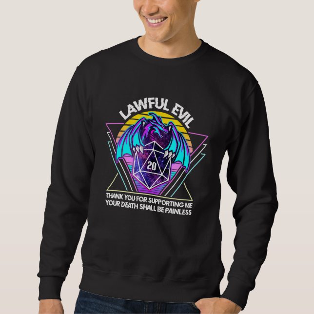 Sudadera Dragon D20 Tabletop R. (Anverso)