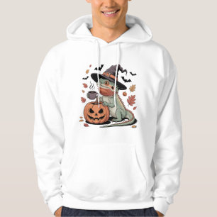 Sudadera Dragón de barba verde Halloween Bruja Arte