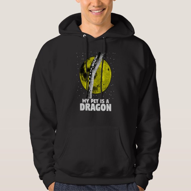 Sudadera Dragón de barba verde iguana Reptile Lizard 2 (Anverso)