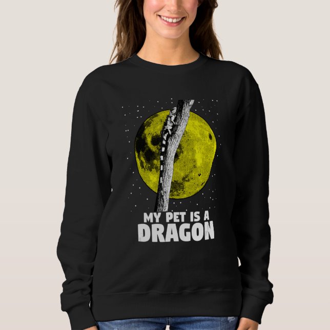 Sudadera Dragón de barba verde iguana Reptile Lizard 2 (Anverso)