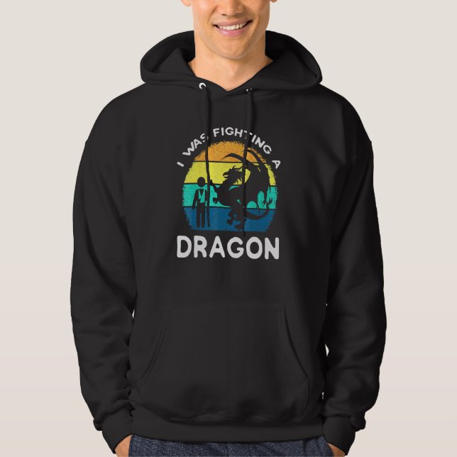 Sudadera Dragón de brazo roto Lesiones de hombro Cirugía Re (Anverso)