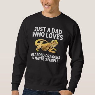 Sudadera Dragón De Cabeza Para Hombres Pogona Lizard Animal