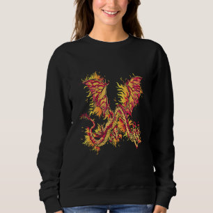 Sudadera Dragón de fuego con fuego de dragón y dragón que e