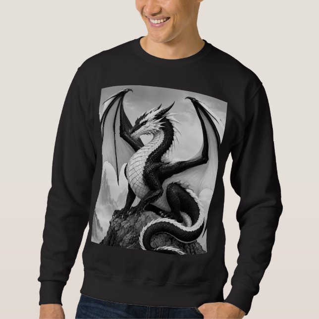 Sudadera Dragón de la llama de la sombra (Anverso)