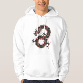 Sudadera Dragón de tinta crimson ember