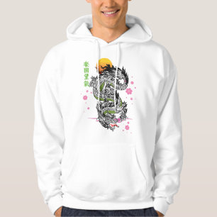 Sudadera Dragón de Tokio Japonés Kanji Asiático Tatuaje Sak