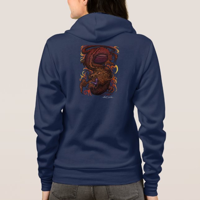 Sudadera Dragón (Diseño de firma) (Reverso)