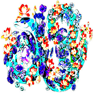 Sudadera dragón floral