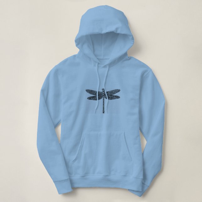 Sudadera 'Dragon-Fly_Woman's_Hooded_Sweatshirt (Diseño del anverso)