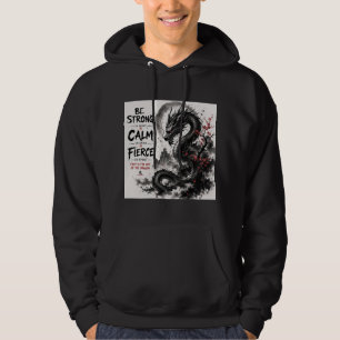 Sudadera Dragón Fuerte, Tranquilo y Feroz