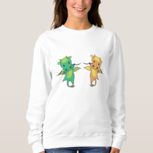 Sudadera Dragon Green Yellow Dragon Fairy Tale Fantasmas