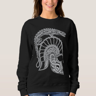 Sudadera Dragon Helm High Fantasy Norse Celtic Viking Greek