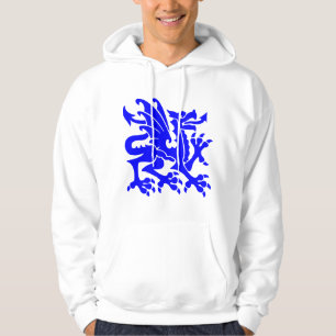 Sudadera Dragón heráldico 01 - Azul