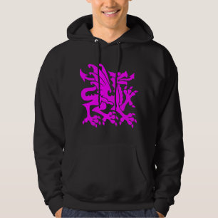 Sudadera Dragón heráldico 01 - Magenta