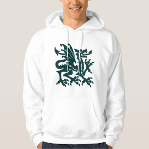 Sudadera Dragón heráldico 01 - Verde oscuro